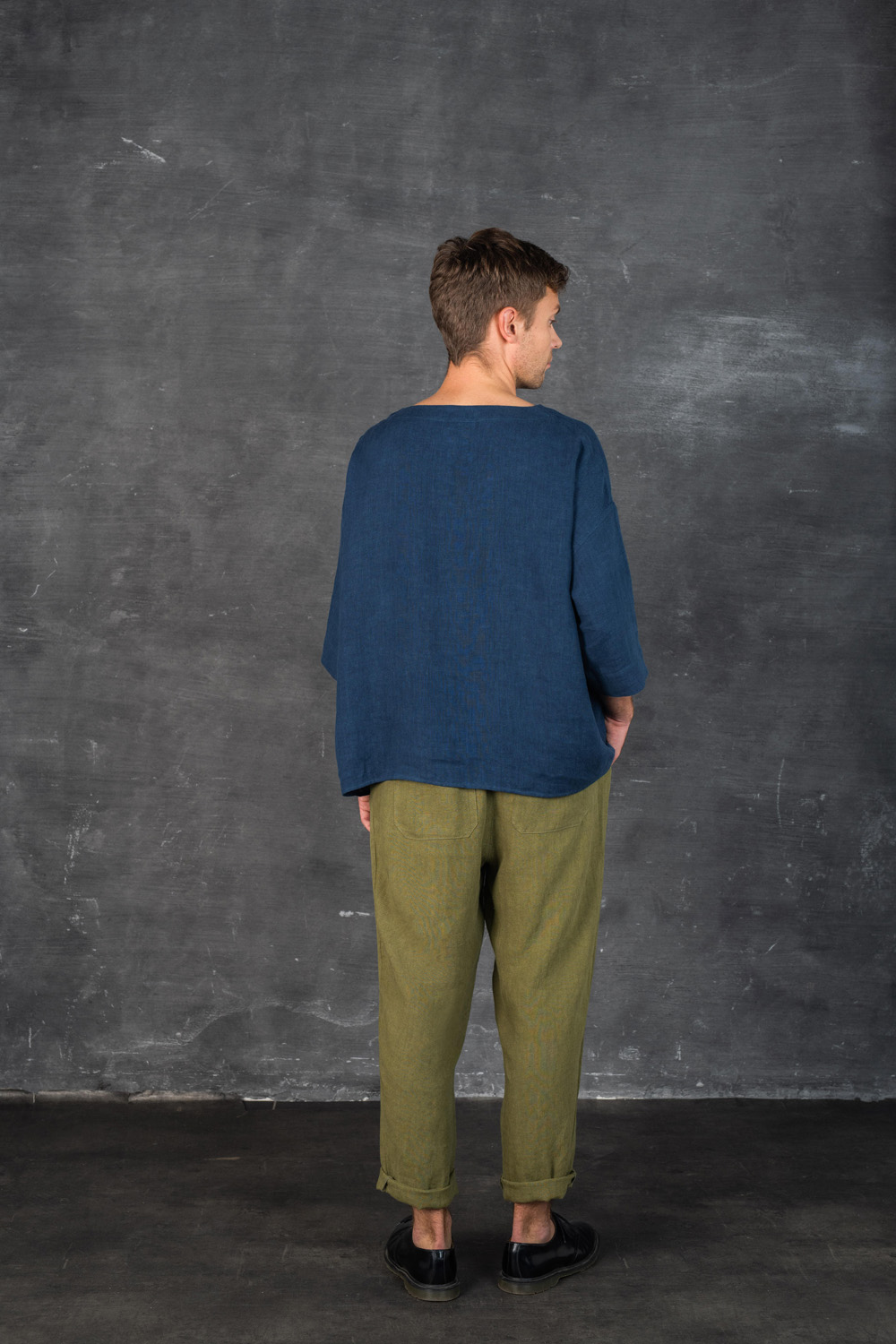 Lingoberry Top Navy _ Acorn Trousers Martini Olive 6.jpg