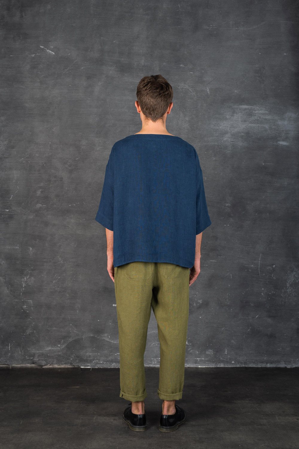 Lingoberry Top Navy _ Acorn Trousers Martini Olive 5.jpg